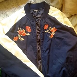 Torrid Embroidered Bomber jacket
